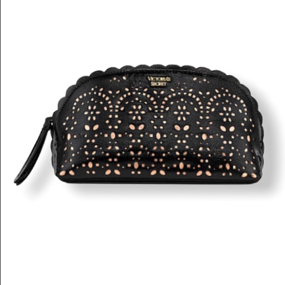 Victoria's Secret Handbags - VS petal edge beauty bag black